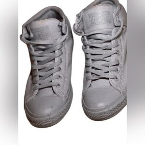 Converse Men's Gray High-Top Sneakers